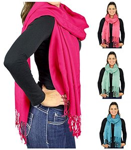 Viscose Pashmina Shawl Custom Logo Design Fashion Women Newest lowest price Soft Multi Color Other <b>Scarves</b> - Product Image 2