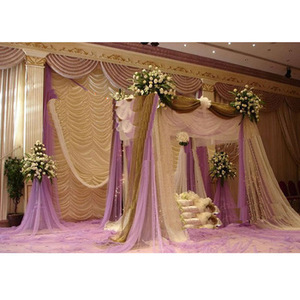 Mariage nigérian élégant Lehariya toile de fond mariage asiatique toile de fond rideaux mariage réception scène toile de fond - Product Image 1