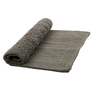 Tapis de bain gris à rayures en coton lavable en machine Tapis de sol de cuisine - Product Image 5
