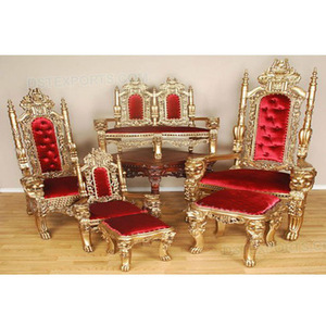 Compre Sillas Grand Lion para Mandap, Sillas de Madera Hechas a Mano para Bodas, Sillas de Mandap para Bodas Sankheda, Dst Exports, OFERTA en EE. UU. y Reino Unido - Product Image 1