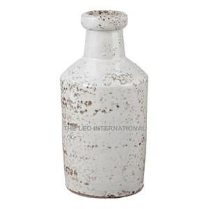 Jarrón con acabado blanco de forma redonda de Metal de aluminio, decoración de flores de mesa de lujo, jarrón de excelente calidad de Venta caliente - Product Image 1