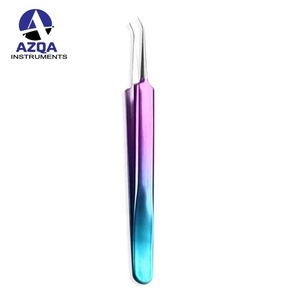 Pinzas Profesionales para Extensión de Pestañas con Recubrimiento de Titanio Multicolor, Punta Recta, Todos los Colores Disponibles para Uso Estético - Product Image 4