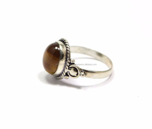 Tiger's eye-Anillo de Plata de Ley 925 hecho a mano, joyería barata, anillos de plata, precio de fábrica al por mayor - Product Image 3