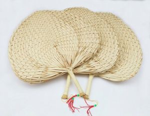 VENTILATEUR À MAIN ROND TISSÉ EN PAILLE NATURELLE VENTILATEUR TRADITIONNEL DE HAUTE QUALITÉ PALPE - Product Image 2