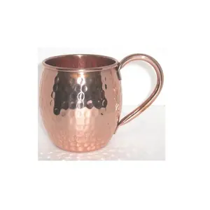 Đồng nguyên chất búa Thùng Moscow Mule Mugs với xử lý và bóng kết thúc cho cocktail hoặc bia với chất lượng tốt nhất sản phẩm