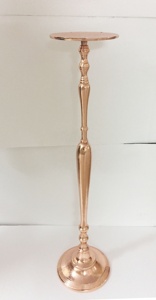 ROSE <b>GOLD</b> FLOWER WEDDING DECORATION <b>CANDLE</b> <b>HOLDER</b> CENTER PIECE - Product Image 2