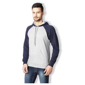 Pull-over à capuche en polaire technologique d'hiver pour hommes, logo imprimé en blocs de couleurs, fermeture à glissière, anti-rétrécissement, nouveau modèle de vêtements en coton - Product Image 2