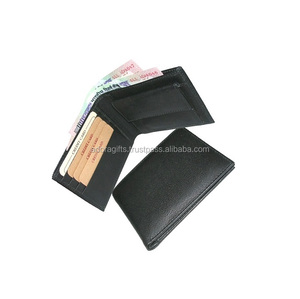 Genuine Leather <b>RFID</b> <b>Blocking</b> Fold Closure Fashion <b>Wallets</b> for Men - Product Image 1