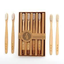 2023 Offre Spéciale artisanat bambou brosse à dents jetable pour voyage à domicile fonction de blanchiment pour enfants adultes doux poils moyens - Product Image 3