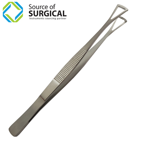 Fórceps de tejido Duval DUVAL Intestinal 140mm Fórceps de disección de tejido y pulmón Fórceps de vendaje de acero inoxidable recto - Product Image 1