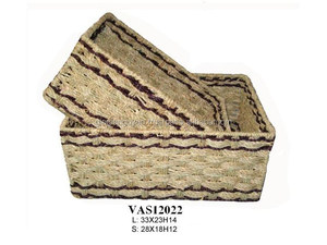 Handmade Woven Seagrass Storage <b>Basket</b> Cheap price customer's design Home Decorative <b>Laundry</b> <b>Basket</b> Natural <b>Wicker</b> Material - Product Image 2