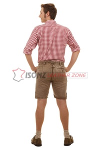 Lederhosen de ante bávaro de talla grande personalizado hasta la rodilla Trachtenlederhose antiarrugas transpirable bordado cuero personalizado - Product Image 2