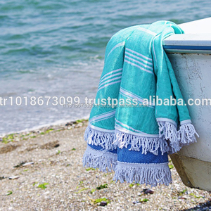 ผ้าขนหนูตุรกีแบบทรงกลมจากผู้สร้าง/ผู้ประดิษฐ์คอลเลกชันผ้าฝ้าย100% ออร์แกนิกทำจากตุรกี - Product Image 2