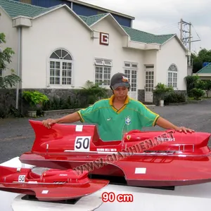 Hydroplane classique de 1951 - Artisanat du Vietnam - Bateau artisanal - Product Image 1