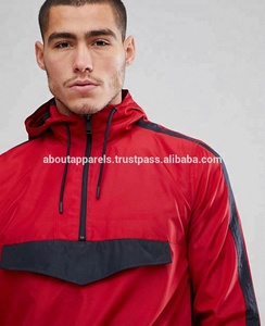 แจ็กเก็ตกันลมมีซิปด้านหน้าสำหรับผู้ชายเสื้อแจ็คเก็ตกันลมไนลอนแบบซิปครึ่งตัว - Product Image 3