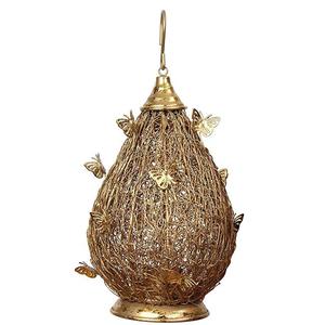 Bungalow Rose Iron Wire <b>Lantern</b> Antique Gold - Product Image 1