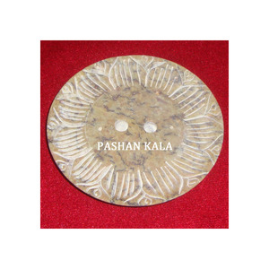 Porte bâton d'encens en pierre de savon décoratif de forme ronde de meilleure qualité fait à la main Style de sculpture pour la décoration de la maison et de l'hôtel - Product Image 1