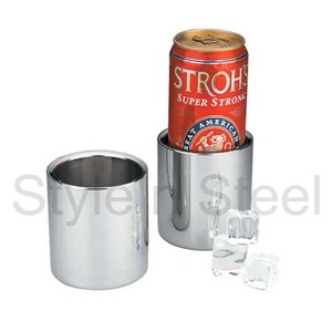 Refroidisseur de canettes à double paroi isolé en acier inoxydable canette de boisson bouteille de bière canette mince au prix de gros - Product Image 1