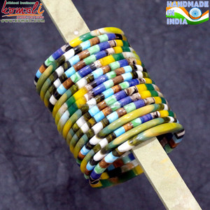 Handmade Coloured Jewellery Resin Ladies Fancy 2.10 <b>Bangles</b> <b>Bracelets</b> - Product Image 5