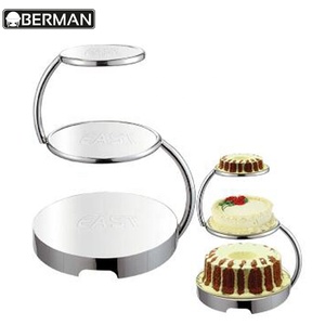 7 tiers rotante in metallo fantasia in acciaio inox multilivello revolving basamento della torta nuziale india - Product Image 5