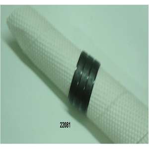 Porte-serviette en laiton fait main avec finition noire - Product Image 1