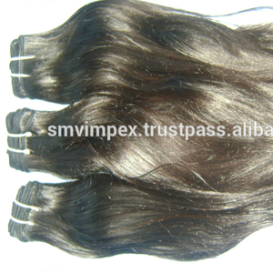 100% cuticules alignées cheveux crus indiens tissage Grade 12a Extensions de cheveux raides en soie vierge. Extension de cheveux Remy sans perte - Product Image 5