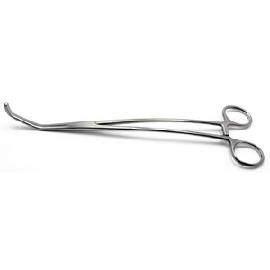 Pinza Vascular y para Venas Cava Satinsky, Instrumento Quirúrgico Manual de Acero Inoxidable - Product Image 3