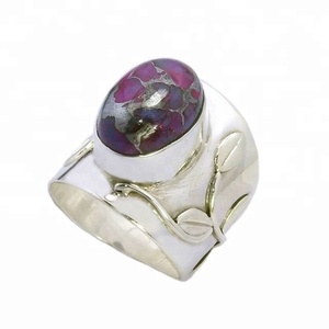 Anillo de Plata de Ley 925 Hecho a Mano, Estilo Vintage, con Turquesa Azul Fabulosa, Regalo para Bodas y Fiestas - Product Image 1
