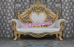 Sofá de pavo real de metal de latón para boda, sofá Chaise de último diseño, sofá de pavo real, nuevo sofá de madera moderno para boda al por mayor, EE. UU. - Product Image 5