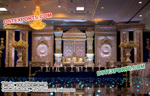 Decoraciones turcas para escenario de boda, glamurosas, decoración de escenario de bollwood, conjunto de escenarios para bodas - Product Image 3