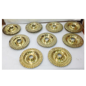 Venta al por mayor de lujo decorativo latón egipcio Hookah bandejas con técnica de espejo - Product Image 1