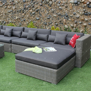 Ensemble de canapés de jardin en osier pour meubles de patio sectionnels Offres Spéciales avec cadre en aluminium pour hôtels villas salons - Product Image 1