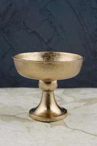 Meilleure vente de bol à fleurs en laiton doré piédestal bol à fleurs de luxe pour la maison et le mariage bol à fleurs de table décoratif - Product Image 3