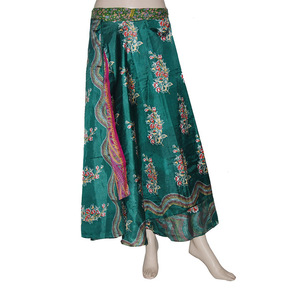 Vestido tubo de seda Vintage de diseño fabuloso de la India - Product Image 1