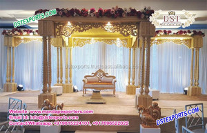 Fabricant de Mandap de mariage traditionnel en fibre blanche pour les cérémonies de mariage d'anniversaire hindou indien faites à la main papillon Mandap UK - Product Image 5