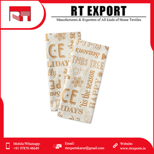 Nouvelle arrivée de haute qualité impression personnalisée 100% coton brodé ensemble de torchons de cuisine Logo privé - Product Image 4