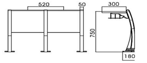 Juego de silla y mesa de madera para aula universitaria para uso escolar - Product Image 2