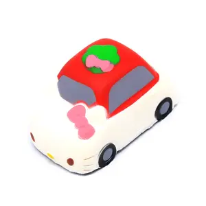 高品质迷你 Hello Kitty 猫抗压力软软的汽车缓慢上升的玩具为孩子