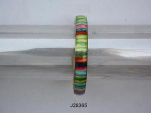 Nuances vertes modernes et autres couleurs Bracelet en mosaïque d'os sur base en laiton Incrustation d'os Bijoux indiens Bracelet Femmes Bracelets doués - Product Image 6