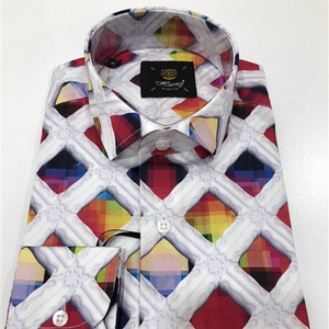 ผ้าฝ้าย100% เสื้อแขนยาวบุรุษที่กำหนดเองบางพอดีเสื้อลำลองที่มีการออกแบบเสื้อล่าสุดสำหรับขายส่ง - Product Image 1