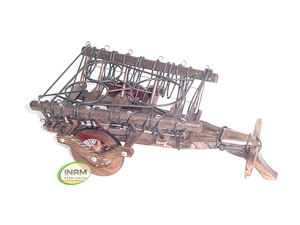 Meilleure qualité, belle foulée en bois faite à la main avec design en corde et incrustation en laiton par INAM HANDICRAFTS - Product Image 2