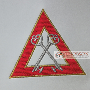 Maçonnique Regalia Royal Arch Officier Tablier Brodé Coton Cuir Ruban Tissu Fondation Point De Croix Couture pour - Product Image 1