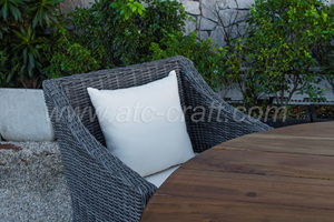 Tổng hợp PVC mây Cà phê ăn uống thiết lập giải trí phong cách ngoài trời Vườn Patio wicker đồ nội thất nhôm sofa wicker đồ nội thất thiết lập - Product Image 4