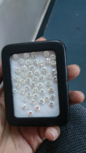 Panier de 0.10 diamants polis en laboratoire, tailles mixtes, 0.60, lot de 8 pièces, diamant poli, CVD, HPHT synthétique - Product Image 3