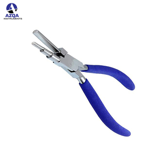 Pince à bijoux en acier inoxydable à nez rond et mâchoires en nylon, outils à main pour le façonnage de fils et la fabrication de bijoux - Product Image 3