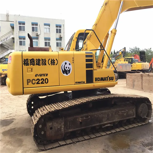 ญี่ปุ่นเครื่องยนต์และอะไหล่ราคาถูกใช้รถขุด Komatsu Pc120/Pc200/Pc220/Pc100 5/6/7/8ก่อสร้างอุปกรณ์