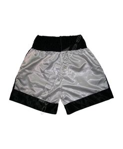 Pantalones Cortos de Entrenamiento de Kickboxing Unisex con Logotipo Personalizado, Ropa para Adultos de Todos los Géneros, Trajes de MMA Blancos con Negro - Product Image 2
