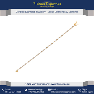 La mejor pulsera de mujer de oro de 18kt JWELERY de moda con diamantes amarillos para Bodas de compromiso de alta calidad de la mejor fuente - Product Image 4