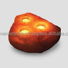 Meilleure lampe de sel de l'Himalaya décorative de Sian Enterprises dans un pot en argile noir, panier porte-bougie, rehausse la décoration intérieure - Product Image 6