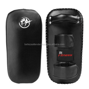 Pad de frappe thaïlandais pour Muay Thai et Kickboxing, courbé, simple, avec logo personnalisé, en cuir PU et vinyle Panda, OEM - Product Image 4